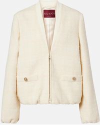 Gucci - Checked Cotton-Blend Tweed Jacket - Lyst