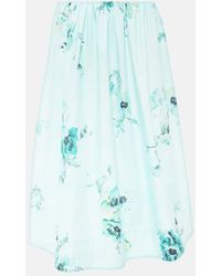 Zimmermann - Jupe Midi Lightburst En Coton A Fleurs - Lyst