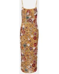 Rachel Gilbert - Francesca Embellished Cocktail Dress - Lyst