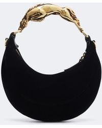 Chloé - Chain Horse Small Velvet Shoulder Bag - Lyst
