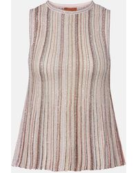 Missoni - Sequined Striped Lame Top - Lyst