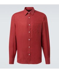 dunhill - Hemd Aus Leinen - Lyst