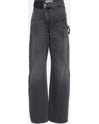 JW Anderson - Twisted High-rise Straight Jeans - Lyst