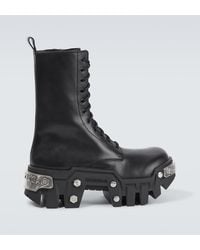 Balenciaga - Bulldozer Lace-Up Boots - Lyst