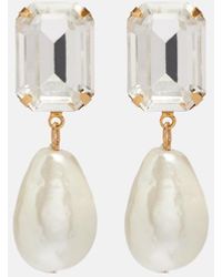 Jennifer Behr - Liana-Plated Drop Earrings - Lyst