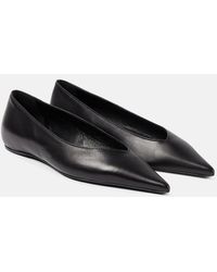 Totême - The Asymmetric Leather Ballet Flats - Lyst