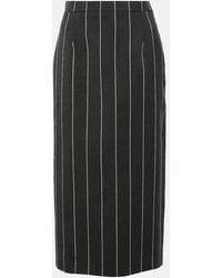 Alessandra Rich - Wool-Blend Boucle Tweed Midi Skirt - Lyst