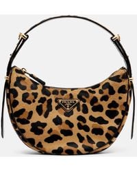 Prada - Arque Calf Hair Shoulder Bag - Lyst