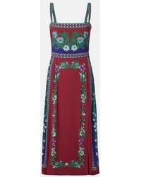 La DoubleJ - Buy Me A Martini Floral Midi Dress - Lyst
