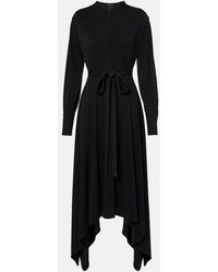 JOSEPH - Asymmetric Jersey Midi Dress - Lyst