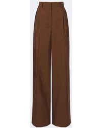 Stella McCartney - Wool And Silk Wide-Leg Pants - Lyst
