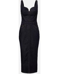 Givenchy - Bustier-Kleid Aus Denim - Lyst