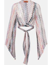 Missoni - Zigzag Cropped Blouse - Lyst