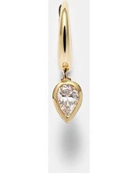 SHAY - 18Kt Single Huggie With Diamonds - Lyst