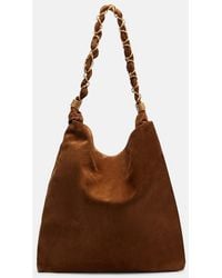 Saint Laurent - Amalia Cassandre Suede Shoulder Bag - Lyst