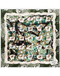Acne Studios - Printed Silk Satin Scarf - Lyst