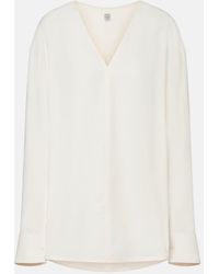TOTEME - Oversized Blouse - Lyst