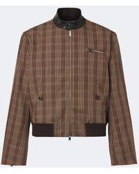 Wales Bonner - Axis Checked Virgin Wool Jacket - Lyst