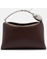 Erdem - Bloom Midi Leather Top-Handle Bag - Lyst
