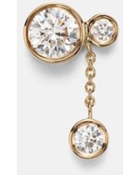 Sophie Bille Brahe - Grande Lou Diamant 18Kt Single Earring With Diamonds - Lyst
