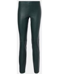 Stouls - Jacky Leather Slim Pants - Lyst