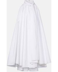 Givenchy - Vestido Corto De Popelin De Algodon Plisado - Lyst