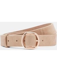 Gabriela Hearst - Elster Thin Suede Belt - Lyst