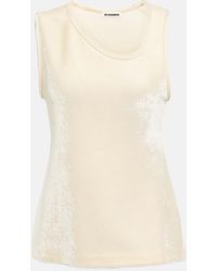 Jil Sander - Velvet Tank Top - Lyst