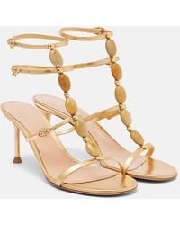 Gianvito Rossi - Sandalias Shanti 70 De Piel Adornadas - Lyst