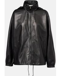 The Row - Jilly Oversized Leather Bomber Jacket - Lyst