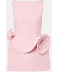 Magda Butrym - Floral Applique Mini Dress - Lyst