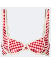Montce - Romy Gingham Seersucker Bikini Top - Lyst