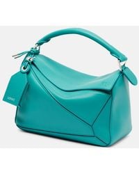 Loewe - Featherlight Puzzle Small Leather Top-Handle Bag - Lyst