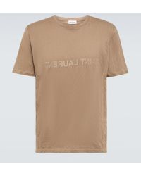 Saint Laurent - T-shirt con stampa - Lyst