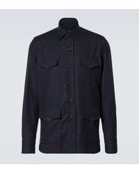 Rubinacci - Hemdjacke Aus Wolle - Lyst