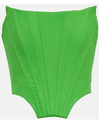 GIUSEPPE DI MORABITO - Wool-Blend Bustier Top - Lyst