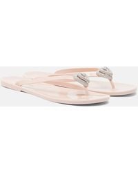 Mach & Mach - Riviera Embellished Thong Sandals - Lyst