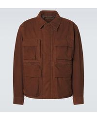 Lemaire - Suede Field Jacket - Lyst