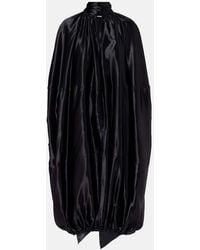 Ferragamo - Satin Midi Dress - Lyst