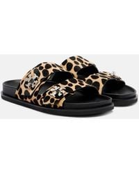 Tory Burch - T Lock Sport Slide Sandals - Lyst