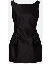Magda Butrym - Floral-Applique Cotton Minidress - Lyst