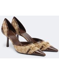 Gucci - Savoy Gg Canvas Pumps - Lyst