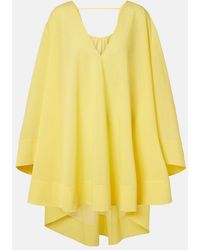 Jacquemus - Vestido Corto Paysan De Popelin En Mezcla De Algodon - Lyst