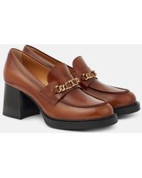 Tod's - Patent Leather Loafer Pumps - Lyst