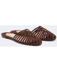 Aquazzura - Sweet Surrender Suede Mules - Lyst