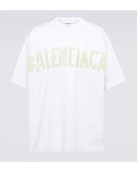 Balenciaga - Camiseta Tape Type de jersey de algodon - Lyst