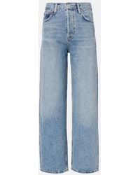 Agolde - High-Rise Wide-Leg Jeans Ren - Lyst