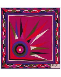 PUCCI - Hawaii Silk Twill Scarf - Lyst
