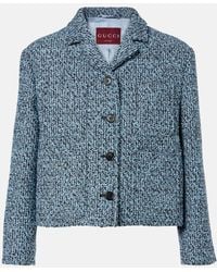 Gucci - Cotton And Wool-Blend Tweed Jacket - Lyst