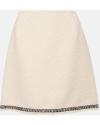Moncler - Minifalda de tweed de mezcla de algodon - Lyst